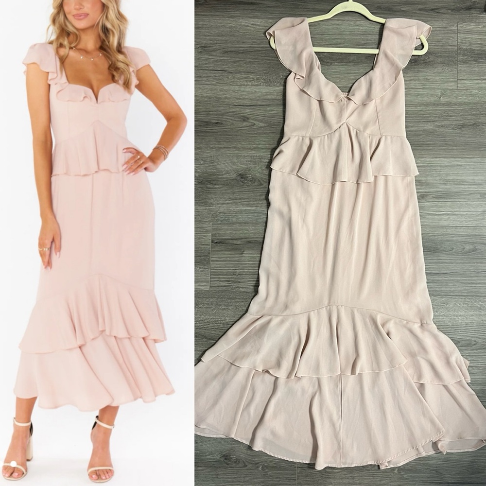 Show Me Your Mumu Reese Ruffle Dress Wedding Bridesmaid